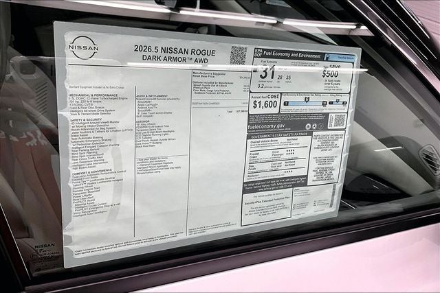 2026 Nissan Rogue Dark Armor AWD