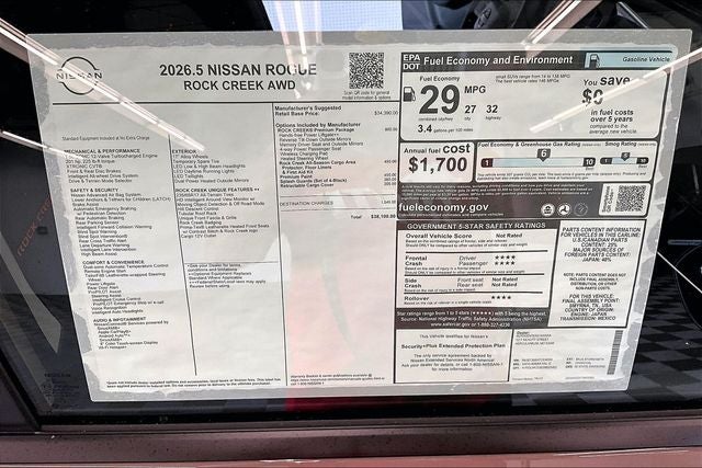 2026 Nissan Rogue Rock Creek AWD - Premium Package