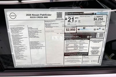 2026 Nissan Pathfinder Rock Creek 4WD