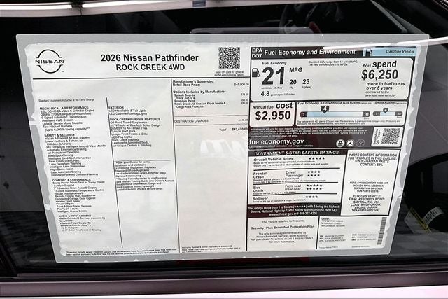 2026 Nissan Pathfinder Rock Creek 4WD