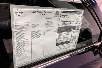 2026 Nissan Pathfinder SV