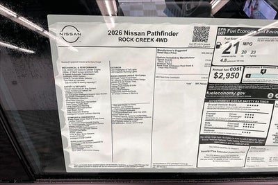 2026 Nissan Pathfinder Rock Creek