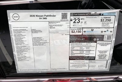 2026 Nissan Pathfinder SV