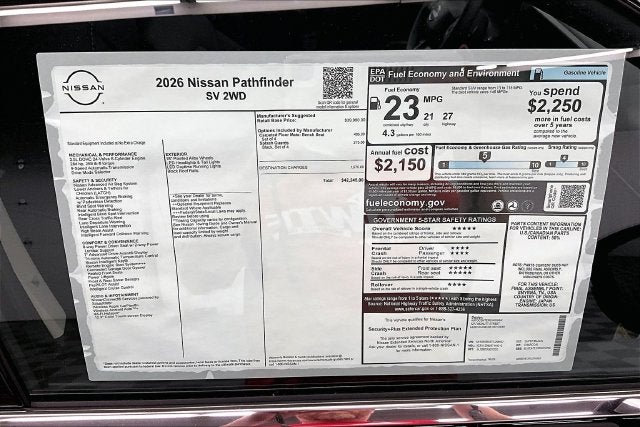 2026 Nissan Pathfinder SV