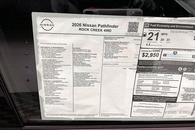 2026 Nissan Pathfinder Rock Creek