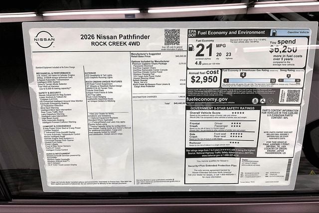 2026 Nissan Pathfinder Rock Creek 4WD - Premium Package