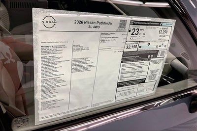 2026 Nissan Pathfinder SL 4WD
