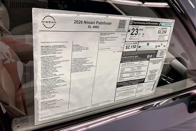 2026 Nissan Pathfinder SL 4WD