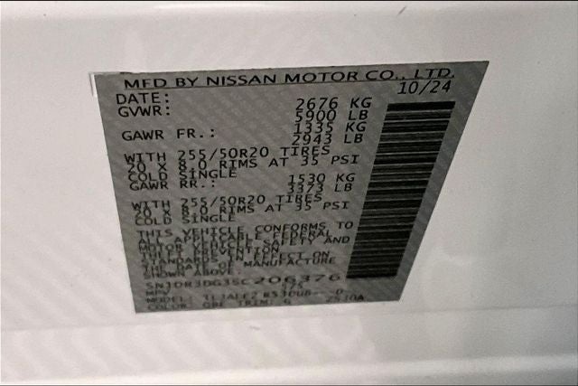 2025 Nissan Pathfinder Platinum Pano Roof-Adaptive Cruise-Htd/Cooled Leather