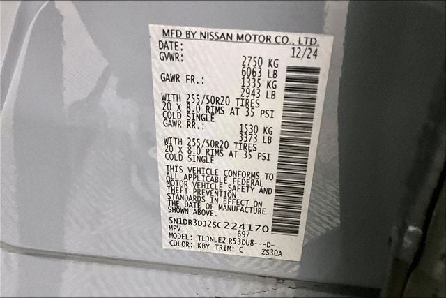 2025 Nissan Pathfinder Platinum