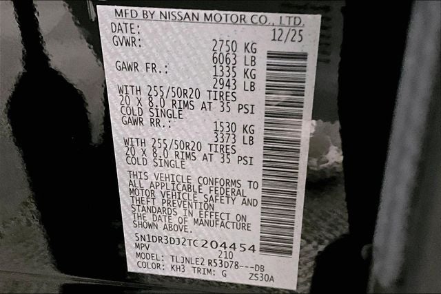 2026 Nissan Pathfinder Platinum 4WD - Cargo Package