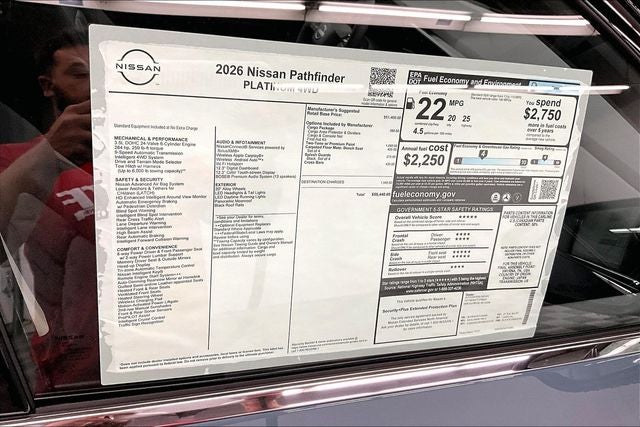 2026 Nissan Pathfinder Platinum 4WD - Cargo Package