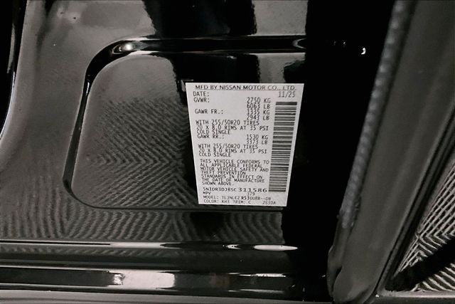 2025 Nissan Pathfinder Platinum 4WD - Lighting and Cargo Packages