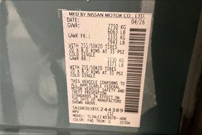 2026 Nissan Pathfinder Platinum 4WD