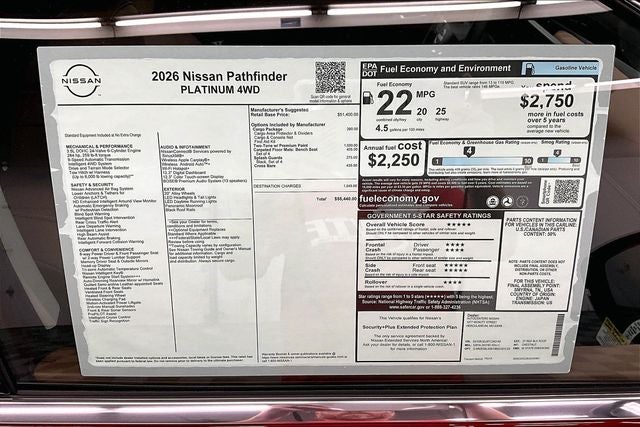 2026 Nissan Pathfinder Platinum