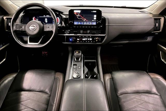 2023 Nissan Pathfinder Platinum 4x4-Pano Roof-Adaptive Cruise-Htd/Cooled Leather