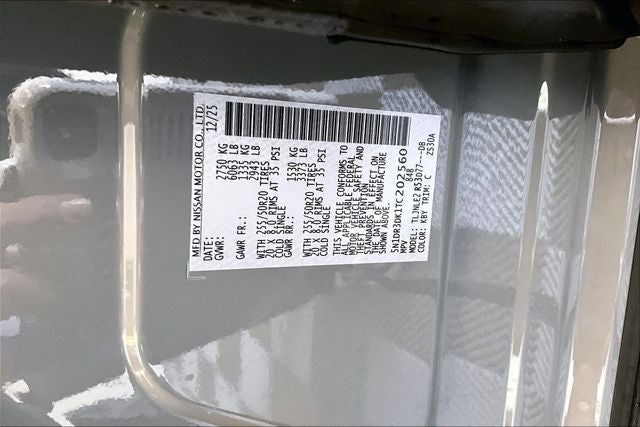 2026 Nissan Pathfinder Platinum 4WD - Captain Chairs and Cargo Packages