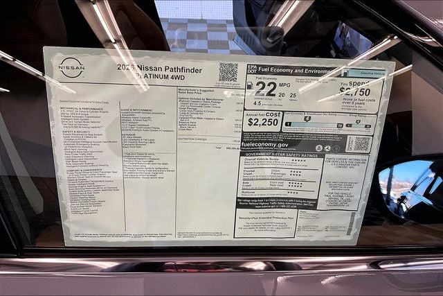 2026 Nissan Pathfinder Platinum 4WD - Captain Chairs and Cargo Packages