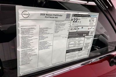 2026 Nissan Pathfinder Platinum
