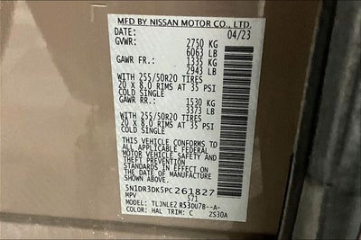 2023 Nissan Pathfinder Platinum