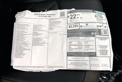 2026 Nissan Pathfinder Platinum 4WD - Captain Chairs and Cargo Packages