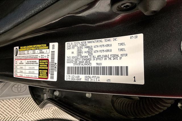 2020 Toyota Tundra Limited 4x4 - Premium Pkg - Adaptive Cruise - Htd Leather