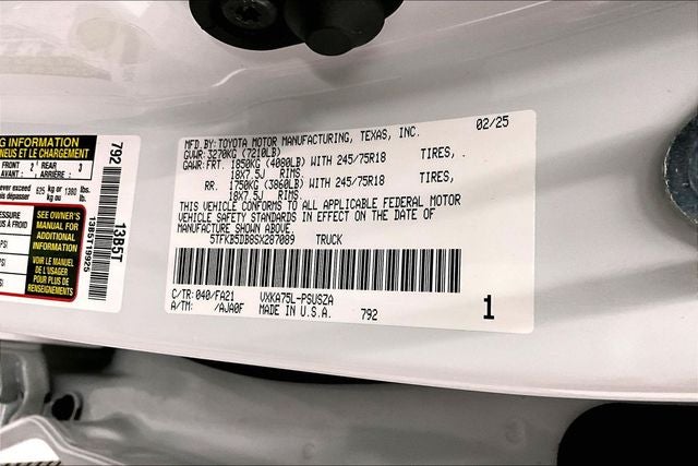 2025 Toyota Tundra SR