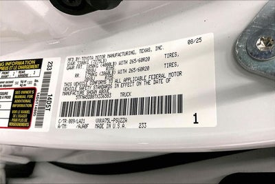 2026 Toyota Tundra Platinum