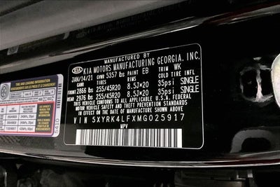 2021 Kia Sorento SX Pano Roof - Adaptive Cruise - Htd Seats