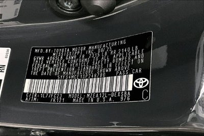 2025 Toyota Corolla SE Adaptive Cruise Control