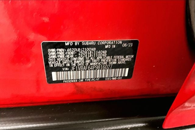 2023 Subaru WRX Premium AWD - Sunroof - Htd Seats - Harman Kardon Audio