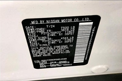 2024 Nissan Armada Platinum 4x4 - Sunroof - Htd/Cooled Leather - 22'' Wheels