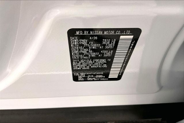 2026 Nissan Armada Platinum Reserve 4WD - Bench Seat Package