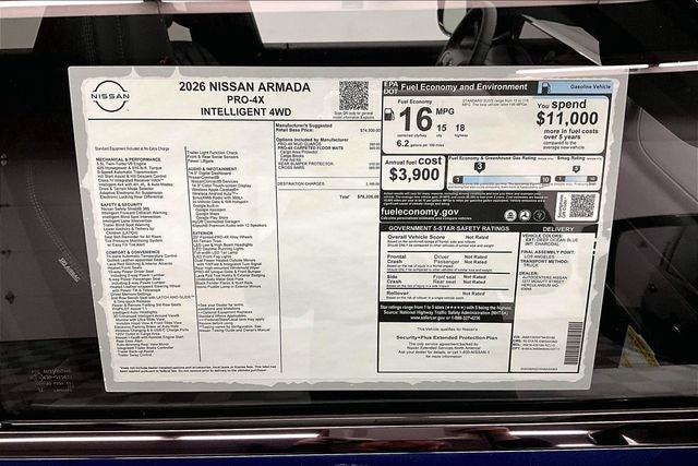 2026 Nissan Armada PRO-4X 4WD