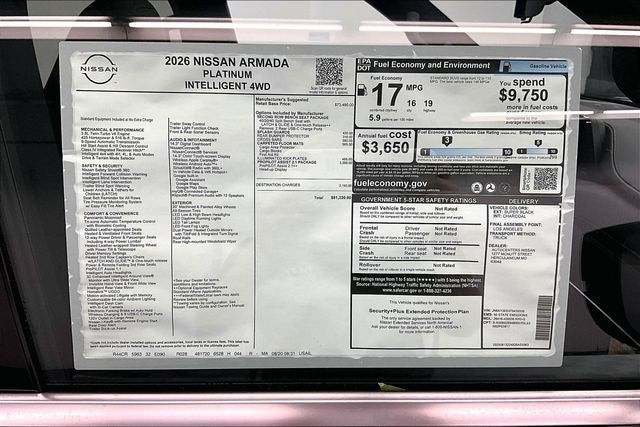 2026 Nissan Armada Platinum 4WD - ProPilot Assist 2