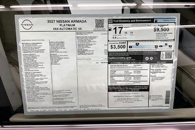 2027 Nissan Armada SL 4WD - Split Bench Seat Package