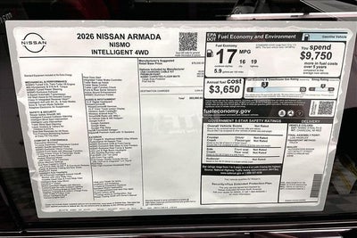2026 Nissan Armada NISMO 4WD