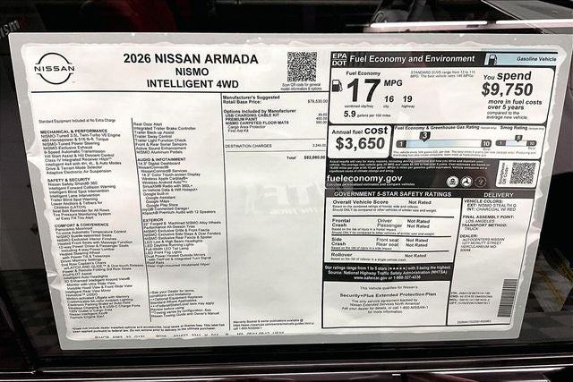 2026 Nissan Armada NISMO 4WD