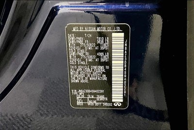 2025 INFINITI QX80 SENSORY