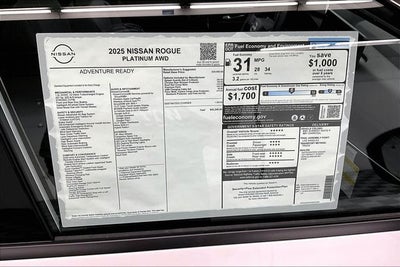 2025 Nissan Rogue Platinum AWD