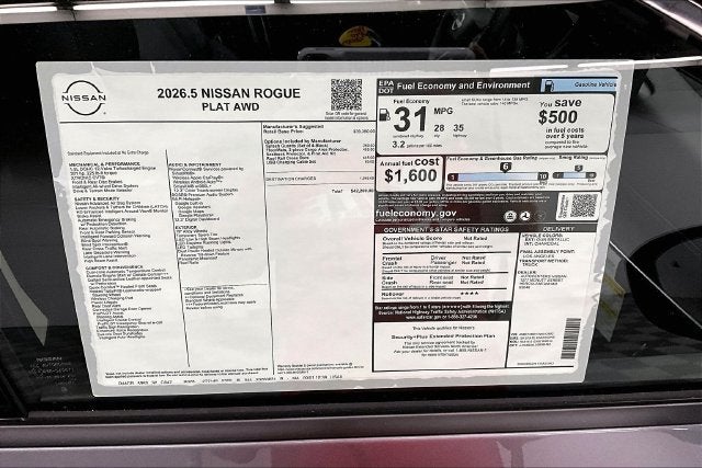 2026 Nissan Rogue Platinum AWD