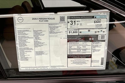 2026 Nissan Rogue Platinum AWD - Premium Package