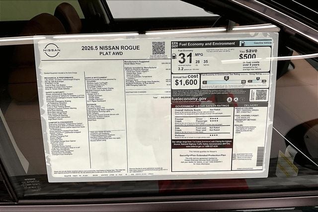 2026 Nissan Rogue Platinum AWD - Premium Package