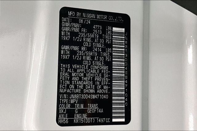 2025 Nissan Rogue Platinum AWD - Premium and Tech Packages