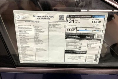 2025 Nissan Rogue Platinum AWD