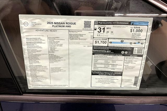 2025 Nissan Rogue Platinum AWD