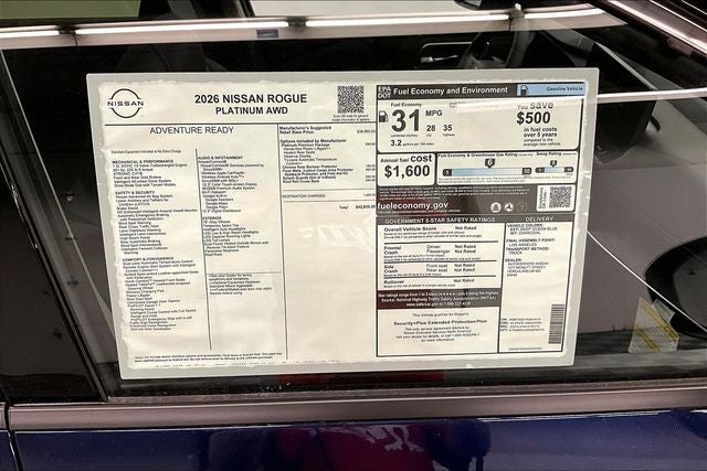 2026 Nissan Rogue Platinum AWD - Premium Package