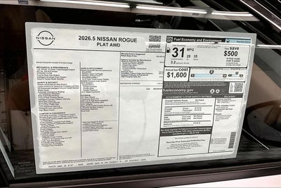 2026 Nissan Rogue Platinum AWD - Premium Package