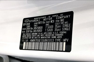 2025 Hyundai Palisade Calligraphy Night Edition AWD - Dual Moonroof - Htd/Cooled Leather
