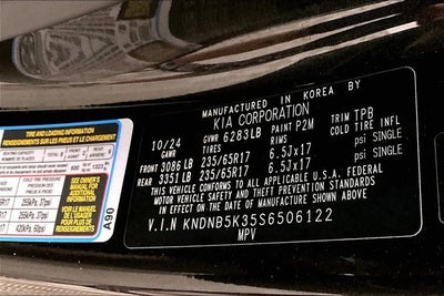 2025 Kia Carnival LXS Adaptive Cruise - Blind Spot Detection - Htd Seats